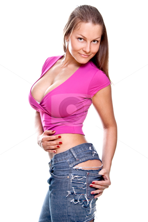 To use this stock image in your creative project, please select the size you need over to the right and click the "Add to Cart" button.
Your downloaded image will come with the Cutcaster watermark removed so don’t worry about the watermark you see on this page. Beautiful women in a jeans stock photo, Beautiful women in a jeans on a white background isolated by Artem Zamula