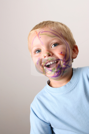 To use this stock image in your creative project, please select the size you need over to the right and click the "Add to Cart" button.
Your downloaded image will come with the Cutcaster watermark removed so don’t worry about the watermark you see on this page. Life is Fun stock photo, Laughing Toddler playing with colored pens making a mess by Vanessa Van Rensburg