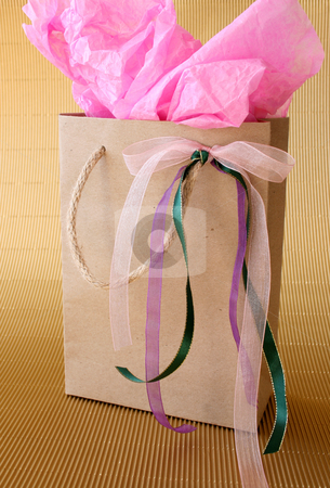 To use this stock image in your creative project, please select the size you need over to the right and click the "Add to Cart" button.
Your downloaded image will come with the Cutcaster watermark removed so don’t worry about the watermark you see on this page. Gifts Bag stock photo, Brown gift box with ribbons and pink tissue paper by Vanessa Van Rensburg