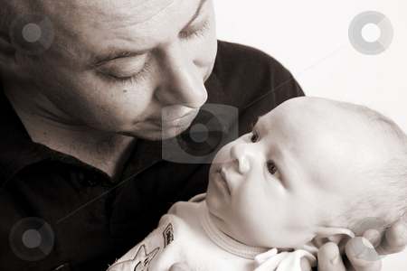 To use this stock image in your creative project, please select the size you need over to the right and click the "Add to Cart" button.
Your downloaded image will come with the Cutcaster watermark removed so don’t worry about the watermark you see on this page. Father and Son stock photo, Father and Baby boy on a white background by Vanessa Van Rensburg