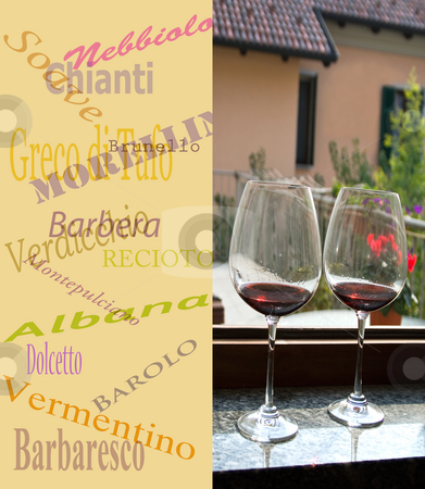 To use this stock image in your creative project, please select the size you need over to the right and click the "Add to Cart" button.
Your downloaded image will come with the Cutcaster watermark removed so don’t worry about the watermark you see on this page. Menu with names of italian wines and two glasses of red wine stock photo, Menu with names of italian wines and two glasses of red wine by Fabio Alcini
