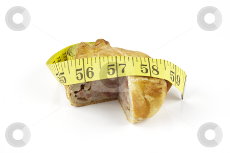 To use this stock image in your creative project, please select the size you need over to the right and click the "Add to Cart" button.
Your downloaded image will come with the Cutcaster watermark removed so don’t worry about the watermark you see on this page. Pork Pie and Tape Measure stock photo, Single golden pork pie and yellow tape measure on a reflective white background by Keith Wilson