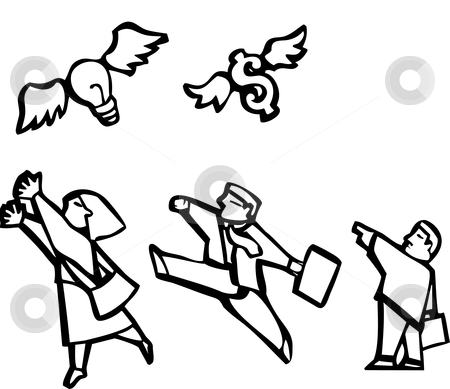 To use this stock image in your creative project, please select the size you need over to the right and click the "Add to Cart" button.
Your downloaded image will come with the Cutcaster watermark removed so don’t worry about the watermark you see on this page. Busniess Group stock vector clipart, Group of black and white business illustration images. by Jeffrey Thompson