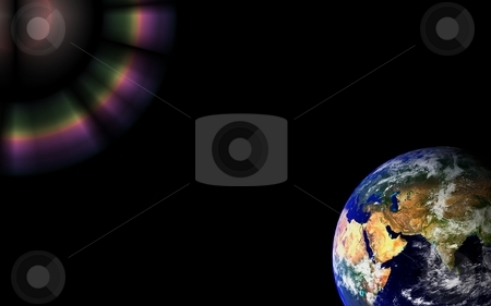 To use this stock image in your creative project, please select the size you need over to the right and click the "Add to Cart" button.
Your downloaded image will come with the Cutcaster watermark removed so don’t worry about the watermark you see on this page. Earth Globe Space stock photo, Earth globe showing in space
Some components of this image are provided courtesy of NASA, and have been found at visibleearth.nasa.gov by Henrik Lehnerer