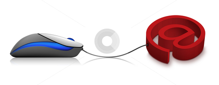 To use this stock image in your creative project, please select the size you need over to the right and click the "Add to Cart" button.
Your downloaded image will come with the Cutcaster watermark removed so don’t worry about the watermark you see on this page. E-mail stock photo, A 3d illustration of an E-mail icon with computer mouse by Seeni Vasagams
