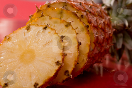 To use this stock image in your creative project, please select the size you need over to the right and click the "Add to Cart" button.
Your downloaded image will come with the Cutcaster watermark removed so don’t worry about the watermark you see on this page. Pineapple stock photo, Food series: fresh ripe pineapple over red strawberry on the plate by Gennady Kravetsky