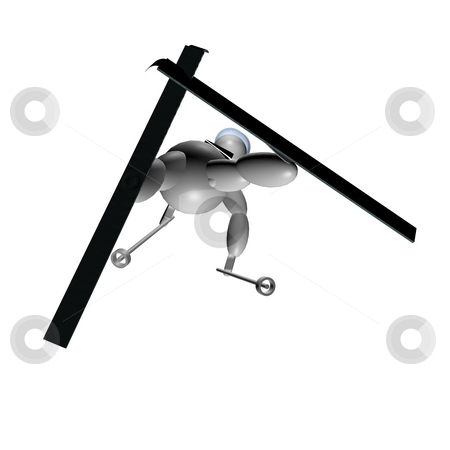To use this stock image in your creative project, please select the size you need over to the right and click the "Add to Cart" button.
Your downloaded image will come with the Cutcaster watermark removed so don’t worry about the watermark you see on this page. 3D Puppet doing freestyle skiing stock photo, 3D Puppet doing freestyle skiing over white background by Fabio Alcini