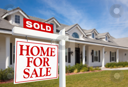 To use this stock image in your creative project, please select the size you need over to the right and click the "Add to Cart" button.
Your downloaded image will come with the Cutcaster watermark removed so don’t worry about the watermark you see on this page. Sold Home For Sale Sign and New Home stock photo, Sold Home For Sale Sign in front of Beautiful New Home. by Andy Dean