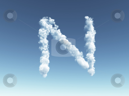 To use this stock image in your creative project, please select the size you need over to the right and click the "Add to Cart" button.
Your downloaded image will come with the Cutcaster watermark removed so don’t worry about the watermark you see on this page. Cloudy letter N stock photo, Clouds forms the uppercase letter N in the sky - 3d illustration by J?
