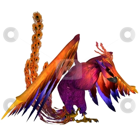 To use this stock image in your creative project, please select the size you need over to the right and click the "Add to Cart" button.
Your downloaded image will come with the Cutcaster watermark removed so don’t worry about the watermark you see on this page. Phoenix stock photo, 3D rendered fantasy phoenix bird on white background isolated by Patrik Ruzic
