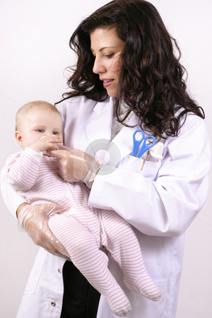 To use this stock image in your creative project, please select the size you need over to the right and click the "Add to Cart" button.
Your downloaded image will come with the Cutcaster watermark removed so don’t worry about the watermark you see on this page. Medicating baby stock photo, A doctor medicating a baby using a medicator. by Leah-Anne Thompson