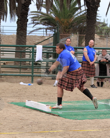 To use this stock image in your creative project, please select the size you need over to the right and click the "Add to Cart" button.
Your downloaded image will come with the Cutcaster watermark removed so don’t worry about the watermark you see on this page. Seaside Highland Games stock photo, EDITORIAL ONLY
VENTURA, CA, USA - October 11, 2009 - Athletes performing at the Ventura Seaside Highland Games October 11, 2009 in Ventura, CA
Where: Ventura, CA, USA by Henrik Lehnerer