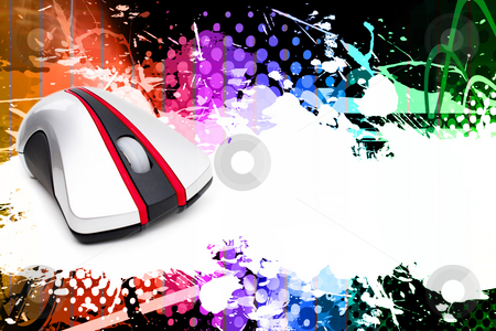 To use this stock image in your creative project, please select the size you need over to the right and click the "Add to Cart" button.
Your downloaded image will come with the Cutcaster watermark removed so don’t worry about the watermark you see on this page. Computer Mouse Layout stock photo, A funky and rainbow colored splatter layout with a computer mouse and plenty of copy space. by Todd Arena