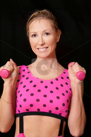 To use this stock image in your creative project, please select the size you need over to the right and click the "Add to Cart" button.
Your downloaded image will come with the Cutcaster watermark removed so don’t worry about the watermark you see on this page. Healthy Life - fitness stock photo, Healthy Life - smiling active woman exercising by Leah-Anne Thompson