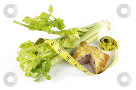 To use this stock image in your creative project, please select the size you need over to the right and click the "Add to Cart" button.
Your downloaded image will come with the Cutcaster watermark removed so don’t worry about the watermark you see on this page. Celery with Pork Pie and Tape Measure stock photo, Contradiction between healthy food and junk food using celery and pork pie with a tape measure on a reflective white background by Keith Wilson