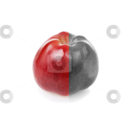 To use this stock image in your creative project, please select the size you need over to the right and click the "Add to Cart" button.
Your downloaded image will come with the Cutcaster watermark removed so don’t worry about the watermark you see on this page. Fresh apple with red and decolourized half stock photo, Fresh apple with contrast red and green half by Iryna Rasko