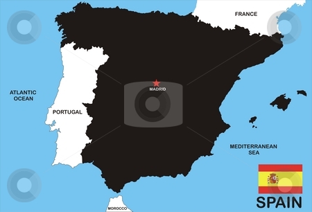 To use this stock image in your creative project, please select the size you need over to the right and click the "Add to Cart" button.
Your downloaded image will come with the Cutcaster watermark removed so don’t worry about the watermark you see on this page. Map Of Spain stock photo, Map of Spain and Spanish flag illustration by Tudor Antonel adrian