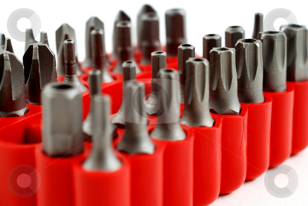To use this stock image in your creative project, please select the size you need over to the right and click the "Add to Cart" button.
Your downloaded image will come with the Cutcaster watermark removed so don’t worry about the watermark you see on this page. Small bits stock photo, Stock pictures of interchangable screw tips in screwdrivers by Albert Lozano