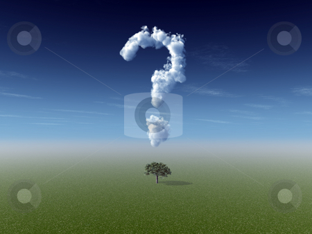 To use this stock image in your creative project, please select the size you need over to the right and click the "Add to Cart" button.
Your downloaded image will come with the Cutcaster watermark removed so don’t worry about the watermark you see on this page. Nature question stock photo, Clouds makes a question mark in the sky and a lonely tree - 3d illustration by J?