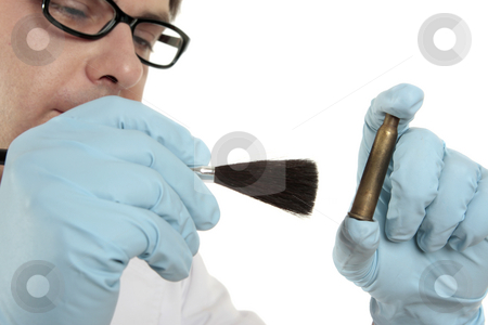 To use this stock image in your creative project, please select the size you need over to the right and click the "Add to Cart" button.
Your downloaded image will come with the Cutcaster watermark removed so don’t worry about the watermark you see on this page. Dusting for fingerprints stock photo, A forensic expert dusts for fingerprints. Focus to hand by Leah-Anne Thompson