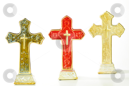 To use this stock image in your creative project, please select the size you need over to the right and click the "Add to Cart" button.
Your downloaded image will come with the Cutcaster watermark removed so don’t worry about the watermark you see on this page. Three Crosses stock photo, Three crosses isolated on white background. by Tammy Abrego