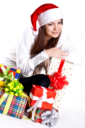 To use this stock image in your creative project, please select the size you need over to the right and click the "Add to Cart" button.
Your downloaded image will come with the Cutcaster watermark removed so don’t worry about the watermark you see on this page. Beautiful woman with holiday gift stock photo, Beautiful woman with holiday gift on a white background by Artem Zamula