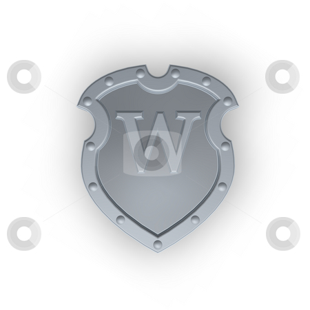 To use this stock image in your creative project, please select the size you need over to the right and click the "Add to Cart" button.
Your downloaded image will come with the Cutcaster watermark removed so don’t worry about the watermark you see on this page. Shield with letter W stock photo, Metal shield with letter W on white background - 3d illustration by J?