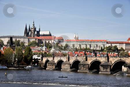 To use this stock image in your creative project, please select the size you need over to the right and click the "Add to Cart" button.
Your downloaded image will come with the Cutcaster watermark removed so don’t worry about the watermark you see on this page. Charles Bridge in Prague stock photo, Charles Bridge with Prague Castle and Hradcany, Prague, Czech Republic, Europe. Horizontally framed shot. by Erwin Johann Wodicka