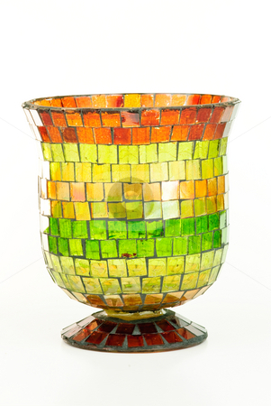 To use this stock image in your creative project, please select the size you need over to the right and click the "Add to Cart" button.
Your downloaded image will come with the Cutcaster watermark removed so don’t worry about the watermark you see on this page. Mosaic Vase stock photo, Colorful mosaic vase on white background. by Tammy Abrego