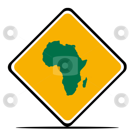 To use this stock image in your creative project, please select the size you need over to the right and click the "Add to Cart" button.
Your downloaded image will come with the Cutcaster watermark removed so don’t worry about the watermark you see on this page. Africa road sign stock photo, African continent road sign in flag colors, isolated on white background. by Martin Crowdy