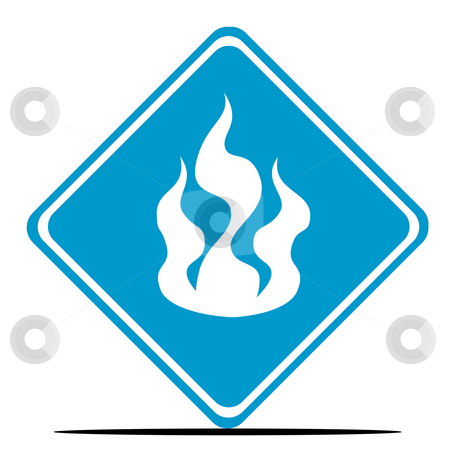 To use this stock image in your creative project, please select the size you need over to the right and click the "Add to Cart" button.
Your downloaded image will come with the Cutcaster watermark removed so don’t worry about the watermark you see on this page. Fire warning sign stock photo, Blue fire diamond shaped sign isolated on white background. by Martin Crowdy