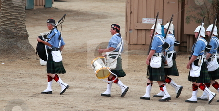 To use this stock image in your creative project, please select the size you need over to the right and click the "Add to Cart" button.
Your downloaded image will come with the Cutcaster watermark removed so don’t worry about the watermark you see on this page. Seaside Highland Games stock photo, VENTURA, CA, USA - October 11, 2009 - Soldiers training for their competition at the Ventura Seaside Highland Games October 11, 2009 in Ventura, CA by Henrik Lehnerer
