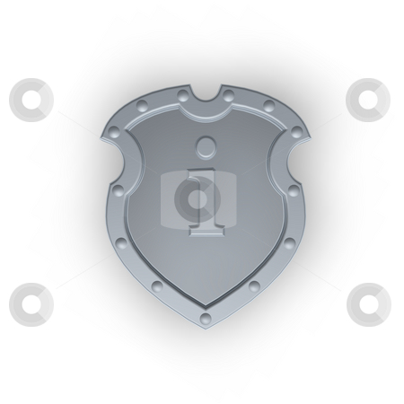 To use this stock image in your creative project, please select the size you need over to the right and click the "Add to Cart" button.
Your downloaded image will come with the Cutcaster watermark removed so don’t worry about the watermark you see on this page. Shield with letter i stock photo, Metal shield with letter i on white background - 3d illustration by J?