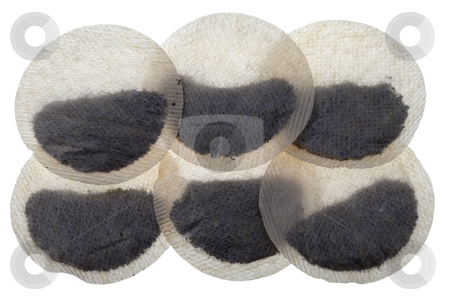 To use this stock image in your creative project, please select the size you need over to the right and click the "Add to Cart" button.
Your downloaded image will come with the Cutcaster watermark removed so don’t worry about the watermark you see on this page. Round tea bags stock photo, Background of six paper round tea bags isolated on white by Marek Uliasz
