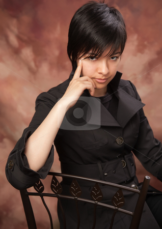 To use this stock image in your creative project, please select the size you need over to the right and click the "Add to Cart" button.
Your downloaded image will come with the Cutcaster watermark removed so don’t worry about the watermark you see on this page. Multiethnic Girl Poses for Portrait stock photo, Multiethnic Girl Poses for a Studio Portrait. by Andy Dean