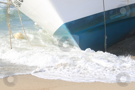 To use this stock image in your creative project, please select the size you need over to the right and click the "Add to Cart" button.
Your downloaded image will come with the Cutcaster watermark removed so don’t worry about the watermark you see on this page. Fishing Boat Rescue stock photo, VENTURA, CA, USA - January 8, 2010 - The fishing boat SAI GON I ran aground after 4 people were rescued early morning. The rescue team tried to free the boat throughout the day January 8, 2010 in Ventura, CA by Henrik Lehnerer