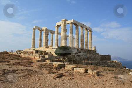 To use this stock image in your creative project, please select the size you need over to the right and click the "Add to Cart" button.
Your downloaded image will come with the Cutcaster watermark removed so don’t worry about the watermark you see on this page. Poseidon Temple stock photo, Remains of Temple of Poseidon, god of the sea, at Cape Sounion near Athens, Greece. by Brigida Soriano