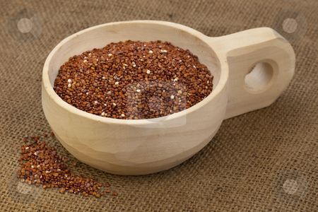 To use this stock image in your creative project, please select the size you need over to the right and click the "Add to Cart" button.
Your downloaded image will come with the Cutcaster watermark removed so don’t worry about the watermark you see on this page. Scoop of red quinoa stock photo, Red quinoa grain on a rustic, wooden scoop against brown burlap background by Marek Uliasz