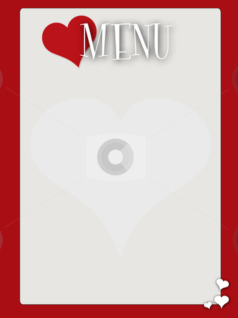 retro style blank valentines menu stock photo blank menu card design