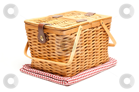 To use this stock image in your creative project, please select the size you need over to the right and click the "Add to Cart" button.
Your downloaded image will come with the Cutcaster watermark removed so don’t worry about the watermark you see on this page. Picnic Basket and Folded Blanket Isolated stock photo, Picnic Basket and Folded Blanket Isolated on a White Background. by Andy Dean