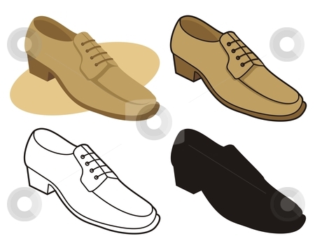 To use this stock image in your creative project, please select the size you need over to the right and click the "Add to Cart" button.
Your downloaded image will come with the Cutcaster watermark removed so don’t worry about the watermark you see on this page. Male shoe 1 stock vector clipart, Vector illustration of male shoe in four versions by fractal.gr