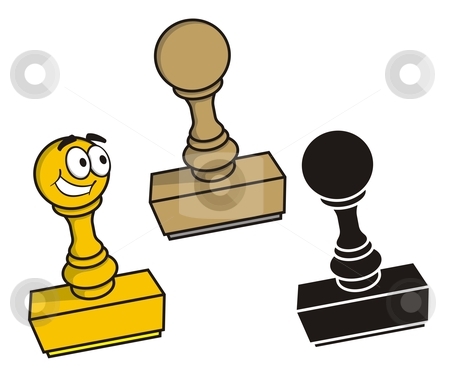 To use this stock image in your creative project, please select the size you need over to the right and click the "Add to Cart" button.
Your downloaded image will come with the Cutcaster watermark removed so don’t worry about the watermark you see on this page. Rubber stamp stock vector clipart, Rubber stamp in three styles by fractal.gr