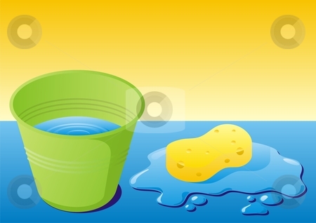 To use this stock image in your creative project, please select the size you need over to the right and click the "Add to Cart" button.
Your downloaded image will come with the Cutcaster watermark removed so don’t worry about the watermark you see on this page. Cleaning equipment stock vector clipart, Green bucket with water and sponge with water splash by fractal.gr
