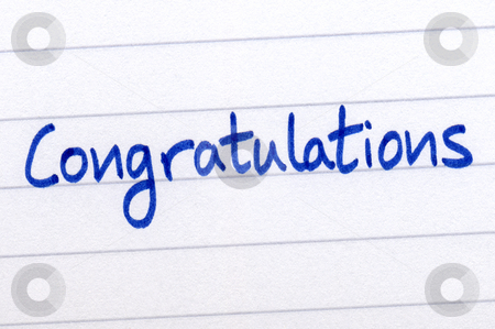 To use this stock image in your creative project, please select the size you need over to the right and click the "Add to Cart" button.
Your downloaded image will come with the Cutcaster watermark removed so don’t worry about the watermark you see on this page. Congratulations, written with blue ink on white paper. stock photo, Congratulations, written with blue ink on white paper. by Stephen Rees