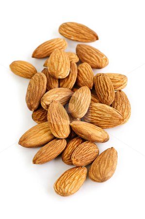 To use this stock image in your creative project, please select the size you need over to the right and click the "Add to Cart" button.
Your downloaded image will come with the Cutcaster watermark removed so don’t worry about the watermark you see on this page. Almonds stock photo, Raw almonds in a pile isolated on white background by Elena Elisseeva