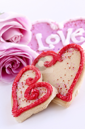 To use this stock image in your creative project, please select the size you need over to the right and click the "Add to Cart" button.
Your downloaded image will come with the Cutcaster watermark removed so don’t worry about the watermark you see on this page. Valentines cookies and roses stock photo, Homemade baked shortbread Valentine cookies with roses by Elena Elisseeva