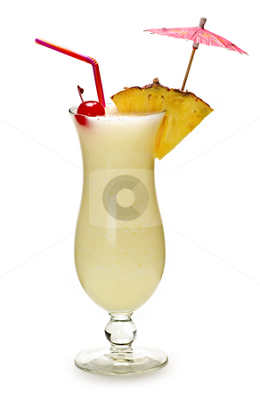 To use this stock image in your creative project, please select the size you need over to the right and click the "Add to Cart" button.
Your downloaded image will come with the Cutcaster watermark removed so don’t worry about the watermark you see on this page. Pina colada cocktail stock photo, Pina colada drink in hurricane cocktail glass isolated on white background by Elena Elisseeva
