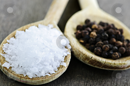 To use this stock image in your creative project, please select the size you need over to the right and click the "Add to Cart" button.
Your downloaded image will come with the Cutcaster watermark removed so don’t worry about the watermark you see on this page. Salt and pepper stock photo, Sea salt and whole peppercorns on wooden spoons by Elena Elisseeva
