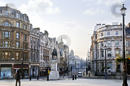 To use this stock image in your creative project, please select the size you need over to the right and click the "Add to Cart" button.
Your downloaded image will come with the Cutcaster watermark removed so don’t worry about the watermark you see on this page. Charing Cross in London stock photo, View of Charing Cross in London at early morning by Elena Elisseeva