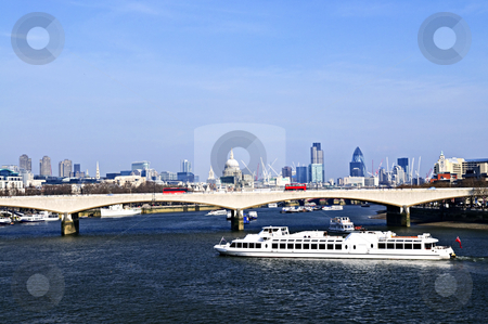 To use this stock image in your creative project, please select the size you need over to the right and click the "Add to Cart" button.
Your downloaded image will come with the Cutcaster watermark removed so don’t worry about the watermark you see on this page. Waterloo Bridge in London stock photo, Waterloo bridge in London England with skyline by Elena Elisseeva